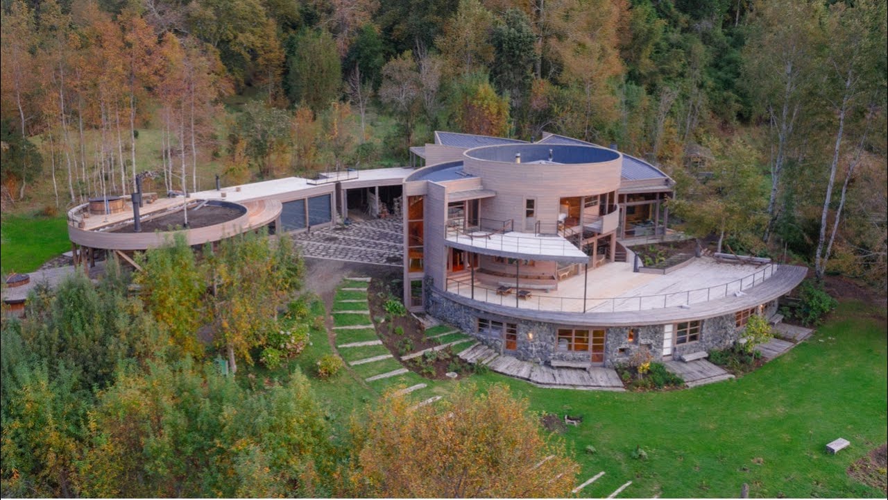 image 0 A Unique Spiral Shaped House In The Chilean Woods