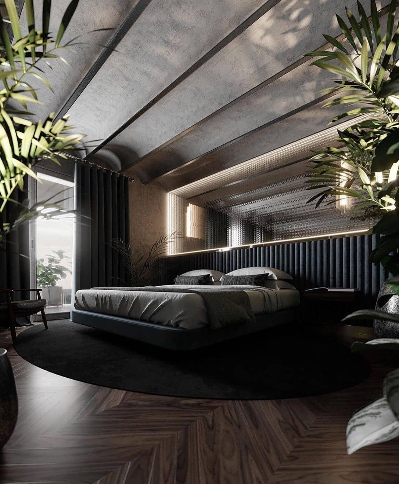 Architecture & Interior Design - Inspiring Bedroom by #dd_visualization_interiorsGet Inspired, visit