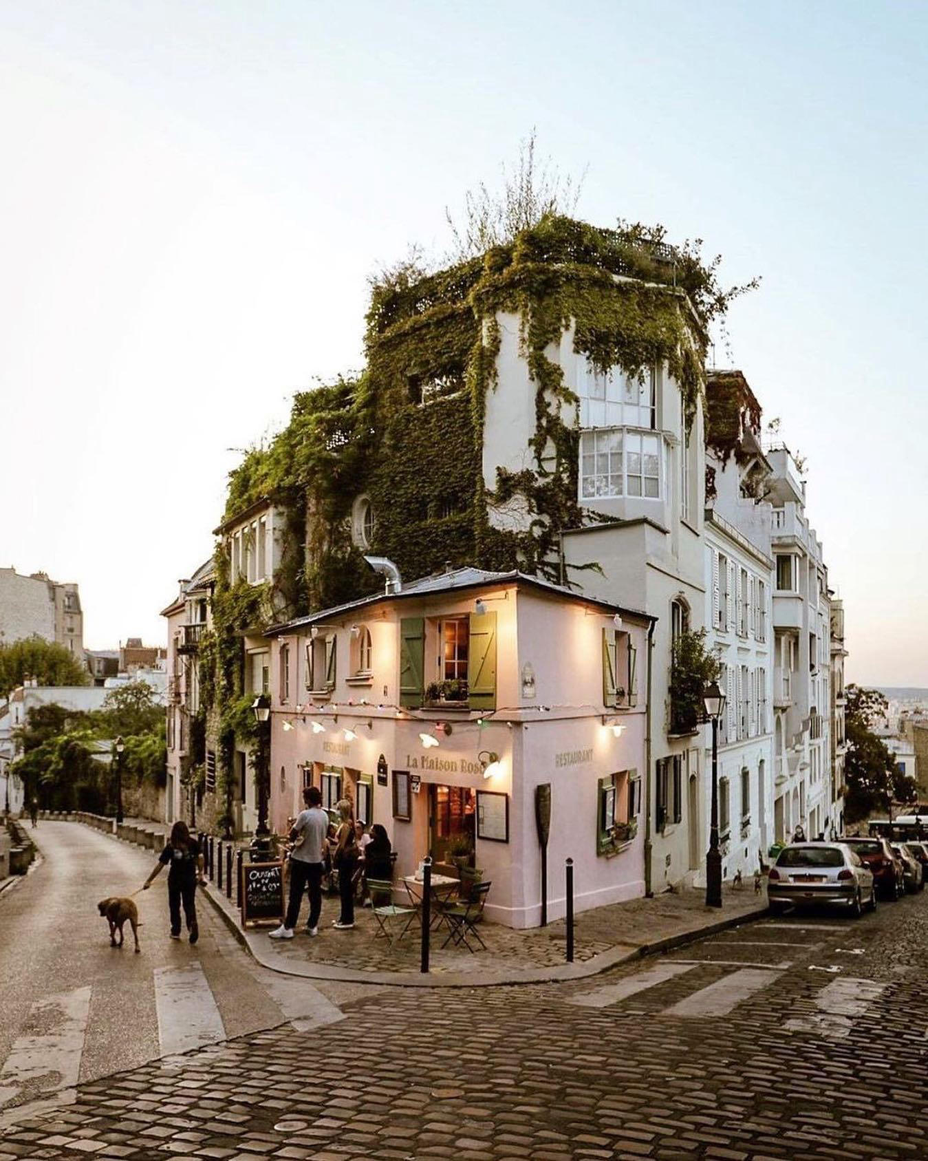 image  1 Architecture & Interior Design - Restaurant lamaisonroseofficial in Paris, photo #albparis_Get Inspi