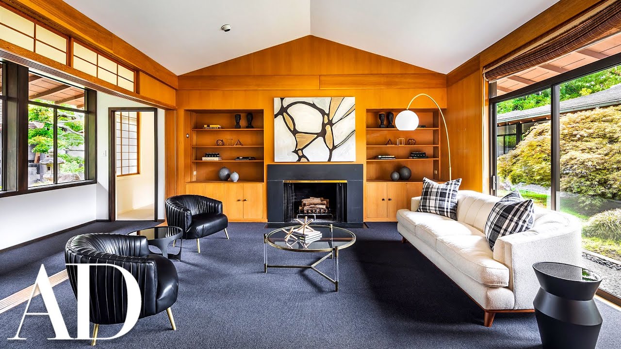 Inside A $29000000 Mid-century Japanese Garden Inspired Home : Architectural Digest