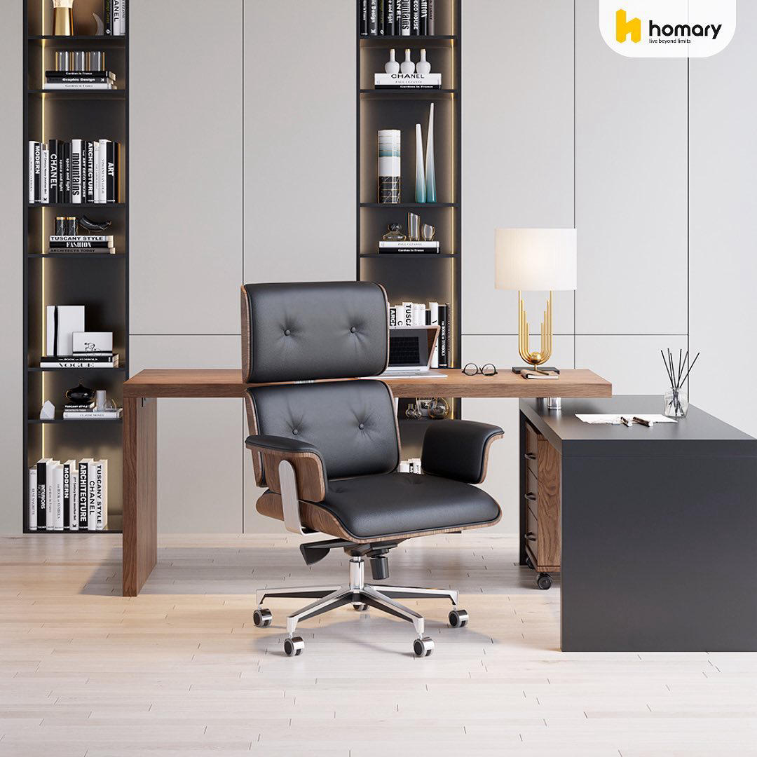 Minimalist Design and Rustic Industrial Style Create an EyE-catching Office from #homarycom